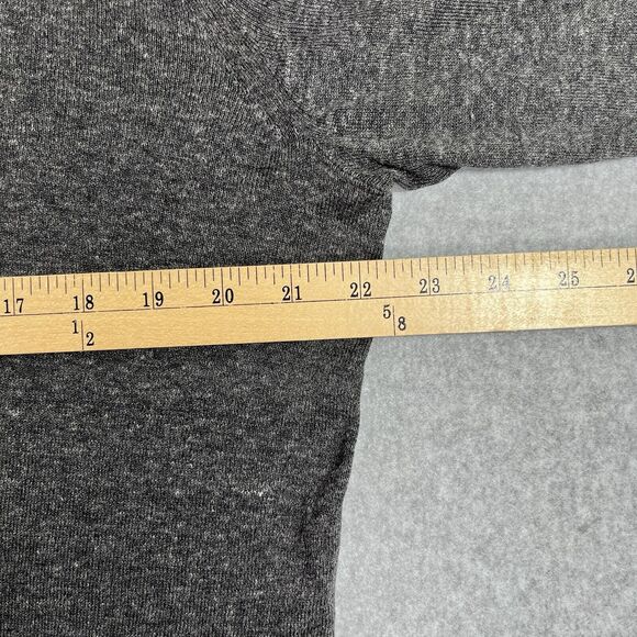 Banana Republic Sweater V Neck Silk Linen Grey Mens Size Large L Pullover - Picture 7 of 8